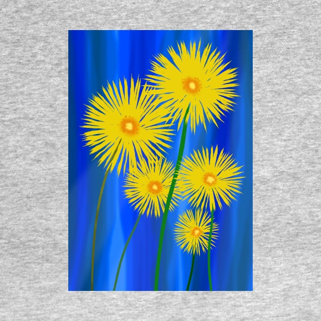 Yellow Dandelions by Scratch